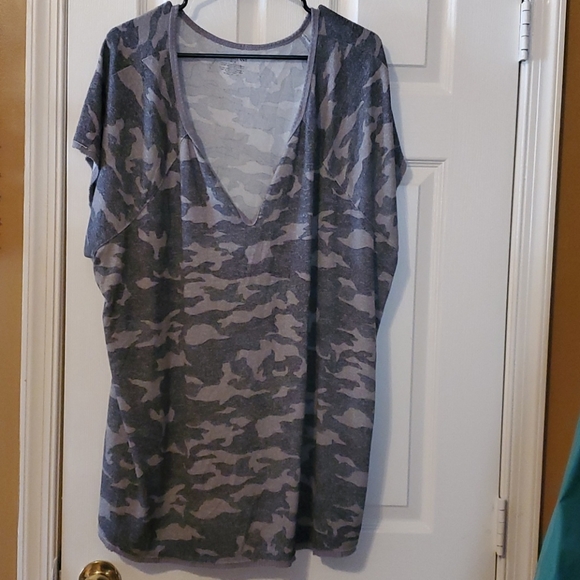 Lane Bryant army fatigue blouse in good condition - Picture 2 of 4